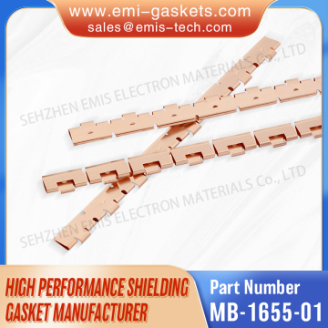 EMI Becu Spring Clip-on Perpendicular Grounding Strip EMI Communication Shielding Strips