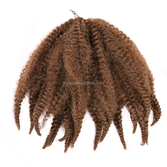AliLeader Marley Style 8 Inch Short Afro Kinky Twist Marley Braiding Hair Crochet Braids Synthetic Hair Extensions