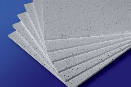 Asbestos Mineral Wool Ceiling Board , Honeycomb Ceiling Panels