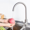 304 Stainless Steel Single Handle Kitchen Sink Faucet