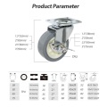 Top Plate Caster Light Duty mit Bremsrad