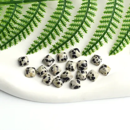 Wholesale Dalmatian Jasper Square Shape Cabochon Cut
