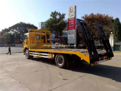 4x2 low flatbed truck Construction machinery