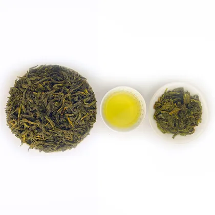 OEM Organic Green Tea Dianqing Large Leaf Chunmee AA9370, 9371, 9371AAA Health Tea