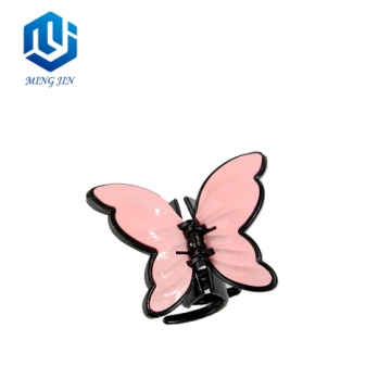 Hot Sale Korean Style Resin Hair Claw Colorful Butterfly Clips for Girls