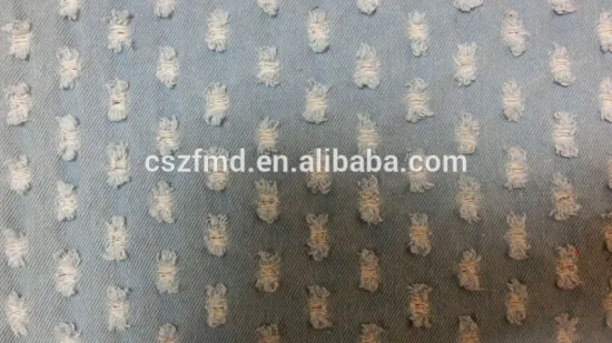 wholesale punching denim fabric for women shoes high heels