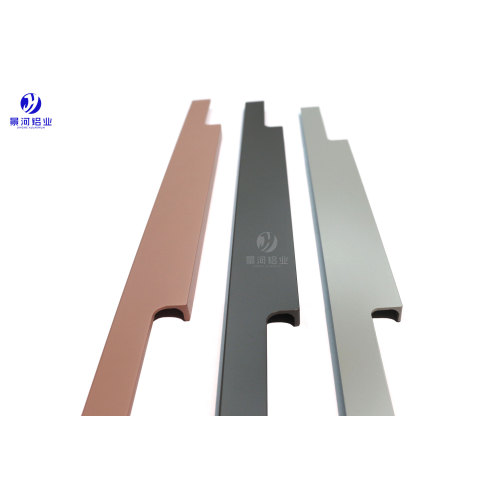 پروفیل های دسته آلومینیومی آسیاب شده CNC با شیار