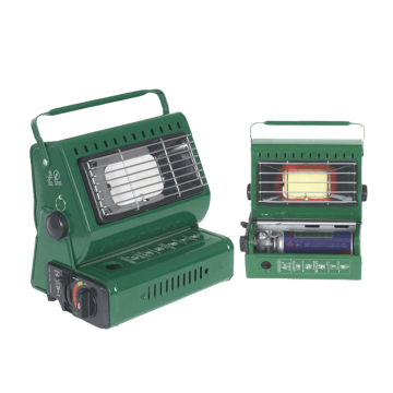Portable Propane Heater and Cooker for Camping - Army Green Infrared Panel Indoor Travel Gear