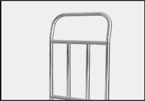 Foldable stainless steel trolley