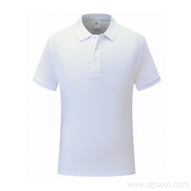 Pure cotton high-end business solid color polo shirt