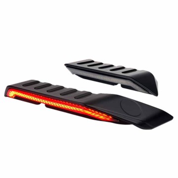 High Wings Tail Light Spoiler with Brake, Reverse, and Turn Signal Functions for Jeep Wrangler JK 07-18/JL18+