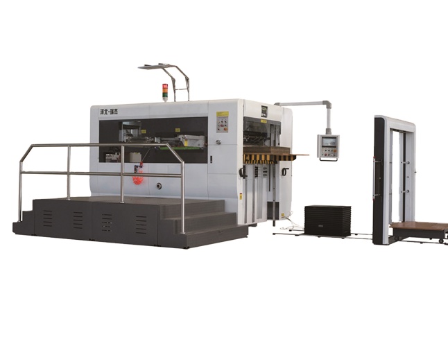 Plaen corrugated diecutting creasing machine