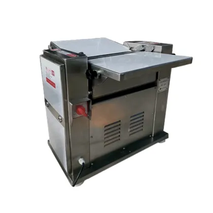 European Brand Cube Frozen Pig Meat Pork Skin Cutting Peeling Machine