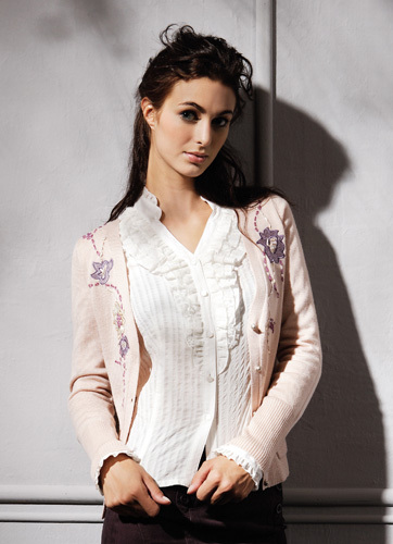 ladies' cardigans with embroideries