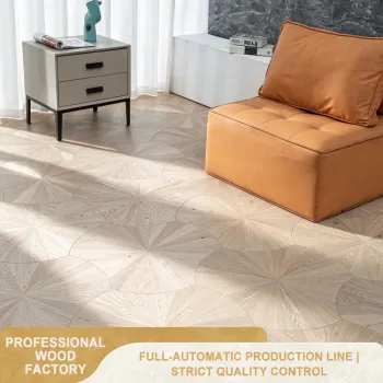 Oak Large Lotus Leaf Parquet Floor