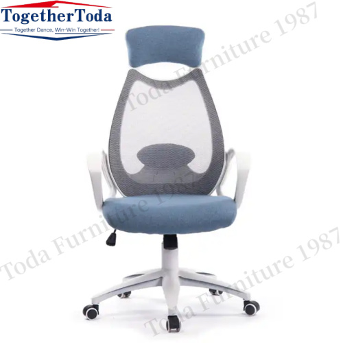 Cadeira de malha de cadeira ergonômica rotativa e em movimento