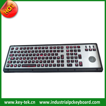 IP65 Dynamic Backlight Industrial Trackball Keyboards