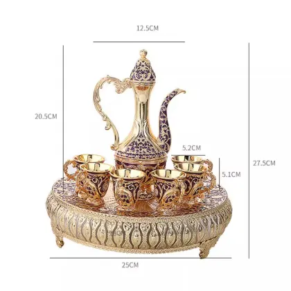 Eco-Friendly Metal Wine Pot Set - Wholesale Wine Divider Cup Set for Home Use