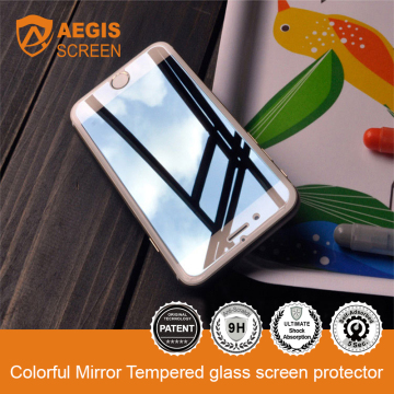 3D Curved Mirror Tempered Glass shine screen protector for iPhone 6S/6Plus