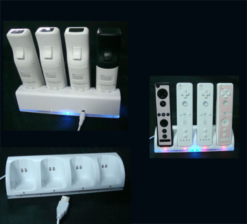 4-in-1 USB Charging Stand for Wii