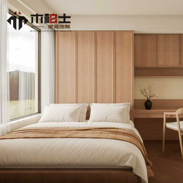 Mueble de dormitorio con tatami en tono madera