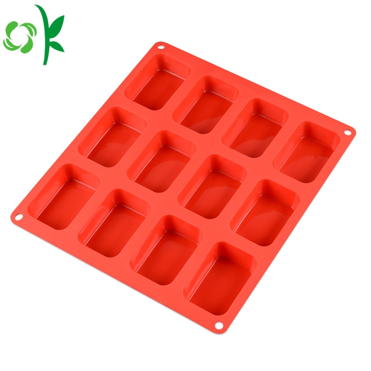 Silicone Soap 12 Cavity Rectangle Bar Soap Mold