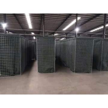 Barrera de malla galvanizada con geotextil para defensa