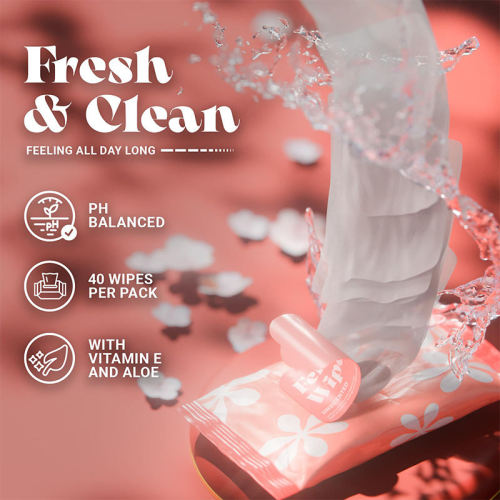Khăn lau vệ sinh vùng kín làm mới âm đạo tùy chỉnh dành cho phụ nữ