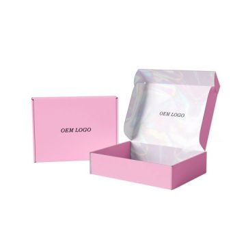 Pink Kraft Portable Biodegradable Mailer Box