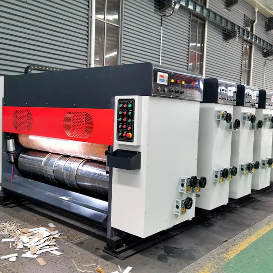 High-Speed Automatic Flexographic Printer with Slotter, Die-Cutter for Corrugated Carton Box Production