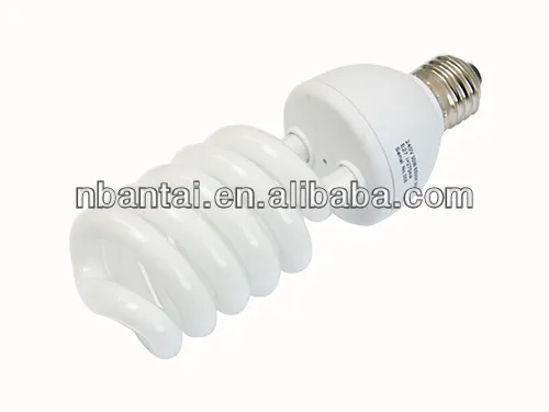 15w half spiral CFL lamp compact fluorescent lamp