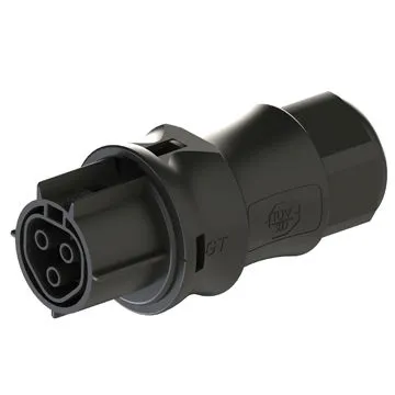 PV Cable side ,female connector,M25 standardized design,3pole,male,screw connection,250V/25A