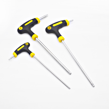T Handle Torx Key Wrench Set T20 T25 T27 T30 T40 T45 T50 T55 with Security Hole