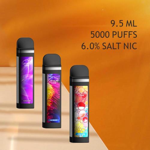 Glacier Grape 5000 puffs battery pack vape pen