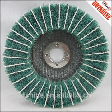 Hotshine Brand Non woven Abrasive Flap Disc with the Sand Cloth For The Stainless Steel Surface Treatment