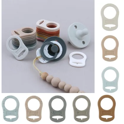 Soft Silicone Baby Pacifier Clip Holder