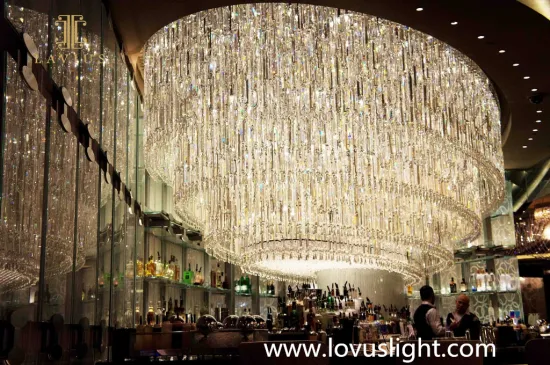 Large hotel chandelier high luxury creative custom project chandelier Large shopping mall hotel restaurant custom chandelier