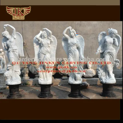 stone statues of season group sculpture
