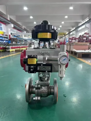 Pneumatic control valve globe valve
