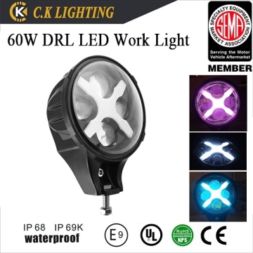 Newest design DC10-32V 60W led work light with Cree chip
