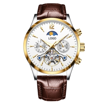 Chinese Fashion Business Gold Sport Customized Waterproof Men's Wrist Mechanical Watches