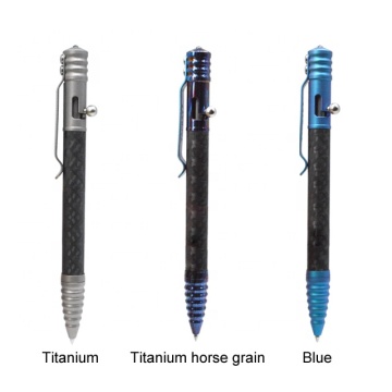 Carbon Fiber Body Silicon Oxide Tip Tactical Pen