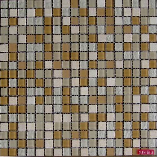 Classic 15mm Chip Stone Mix Glass Mosaic