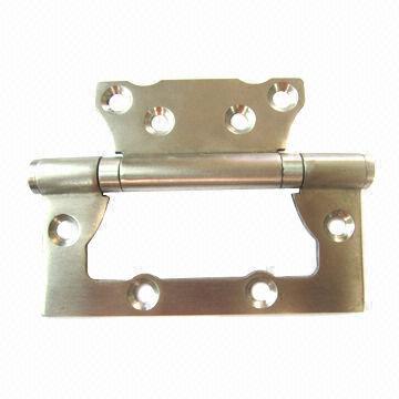Stainless Steel Door Hinge, Made of Satin and Nickel