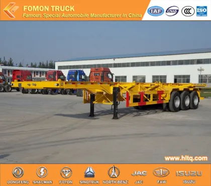 3-axle skeleton semi-trailer with Michelin tire