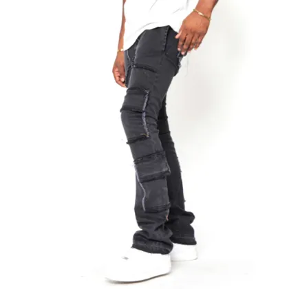 Washed Men's Pants & Trousers Fashion Jeans