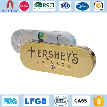 Rectangular Custom Metal Pencil Set In Tin Box Sedex