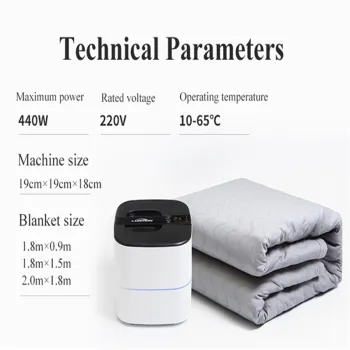 Intelligent Electric Heating Blanket for Queen Size Mattress - Lonmon Temperature Controller