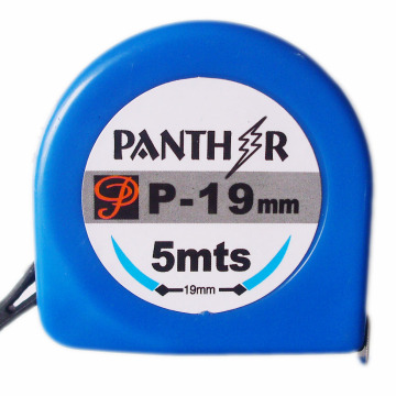 White Blue ABS Case Measuring Tape Nylon Belt