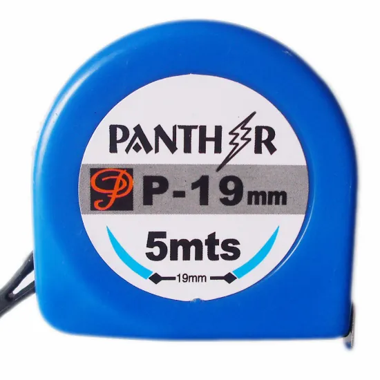 White Blue ABS Case Measuring Tape Nylon Belt